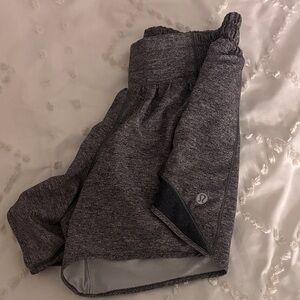 Lululemon Grey Hotty Hot Shorts 4 inch